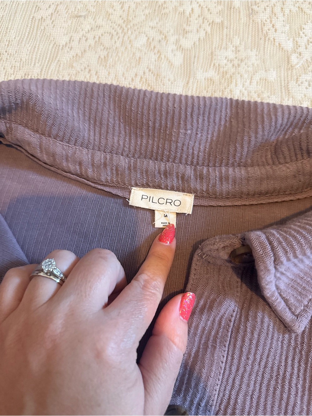Anthropologie duster shacket in purple - Picture 3 of 14